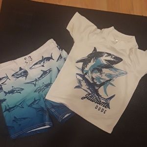 Oshkosh 2 piece boys swim set